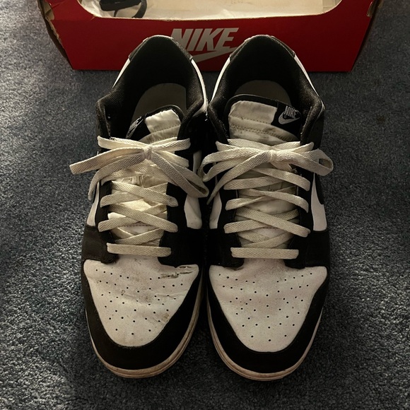 Nike Dunk Low Size 12 Black/White (pandas) - Picture 7 of 11